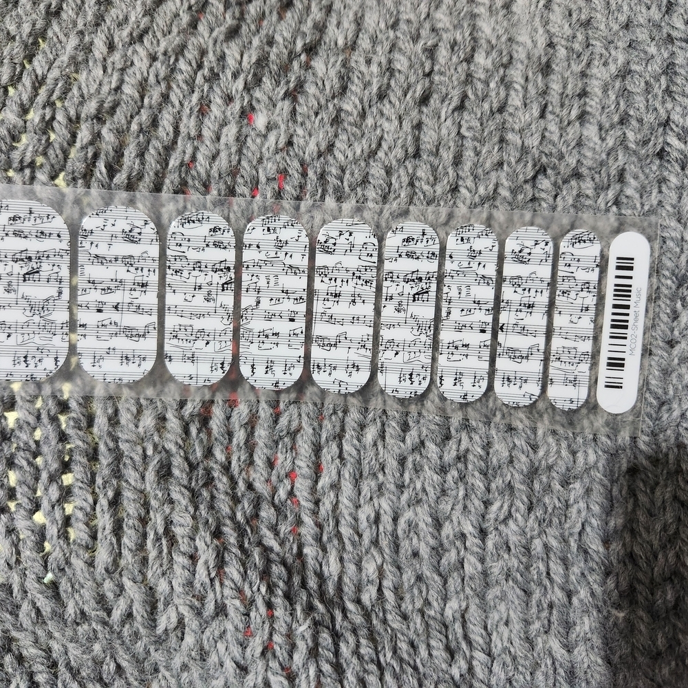 Jamberry Sheet Music Nail Wraps Half Sheet